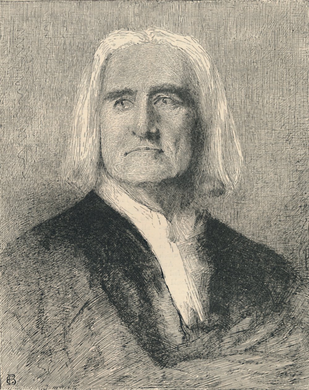 Franz Liszt, c1880 da Franz von Lenbach