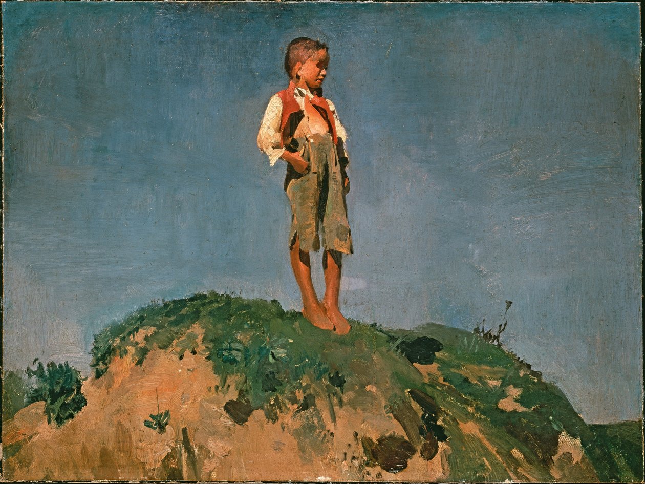 Ragazzo pastore da Franz von Lenbach