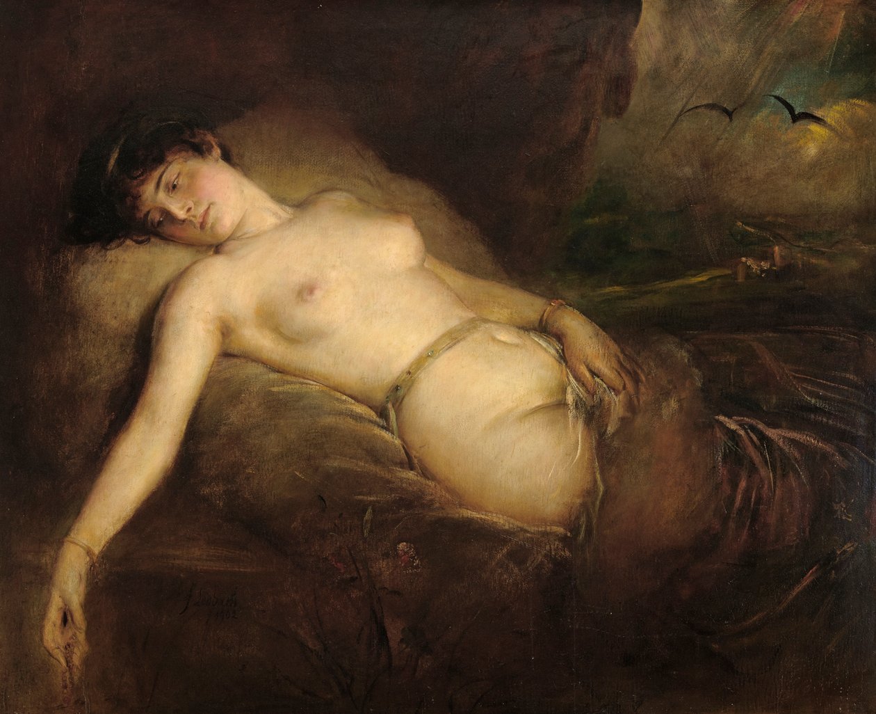 Nudo femminile da Franz von Lenbach