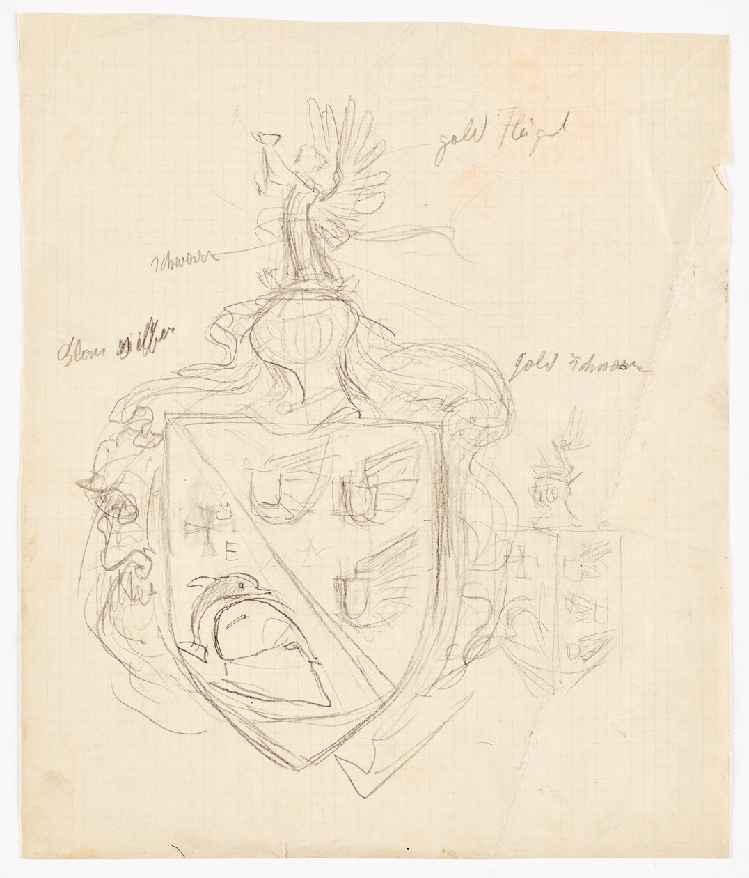 Bozzetto per uno stemma di famiglia da Franz von Matsch