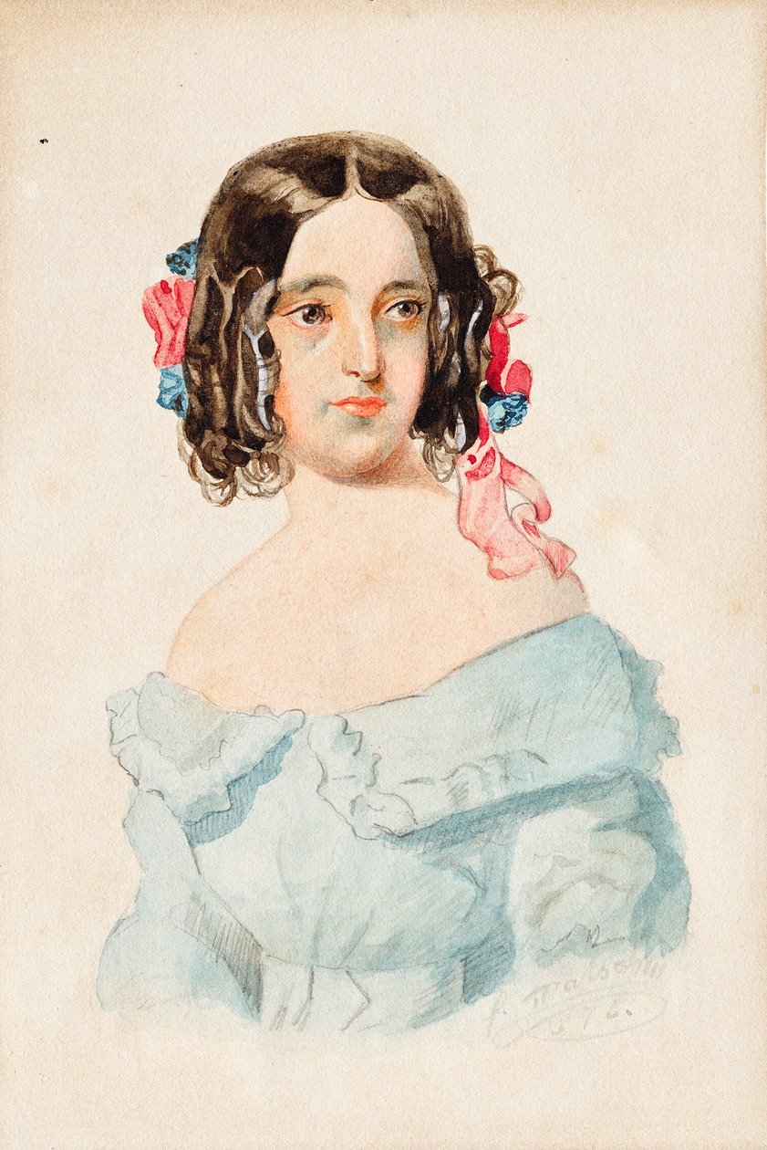 Ritratto di ragazza da Franz von Matsch
