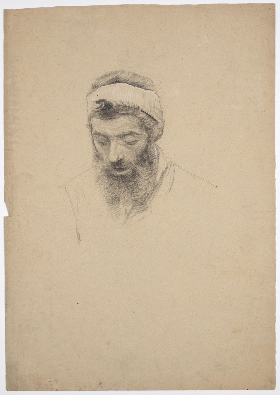 Studio di un uomo barbuto da Franz von Matsch