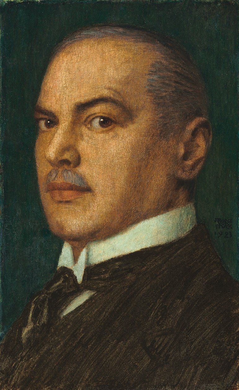 Un autoritratto, 1923 da Franz von Stuck