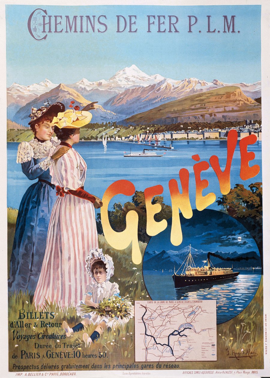 Poster della compagnia ferroviaria PLM, Francia da Frédéric Alexianu