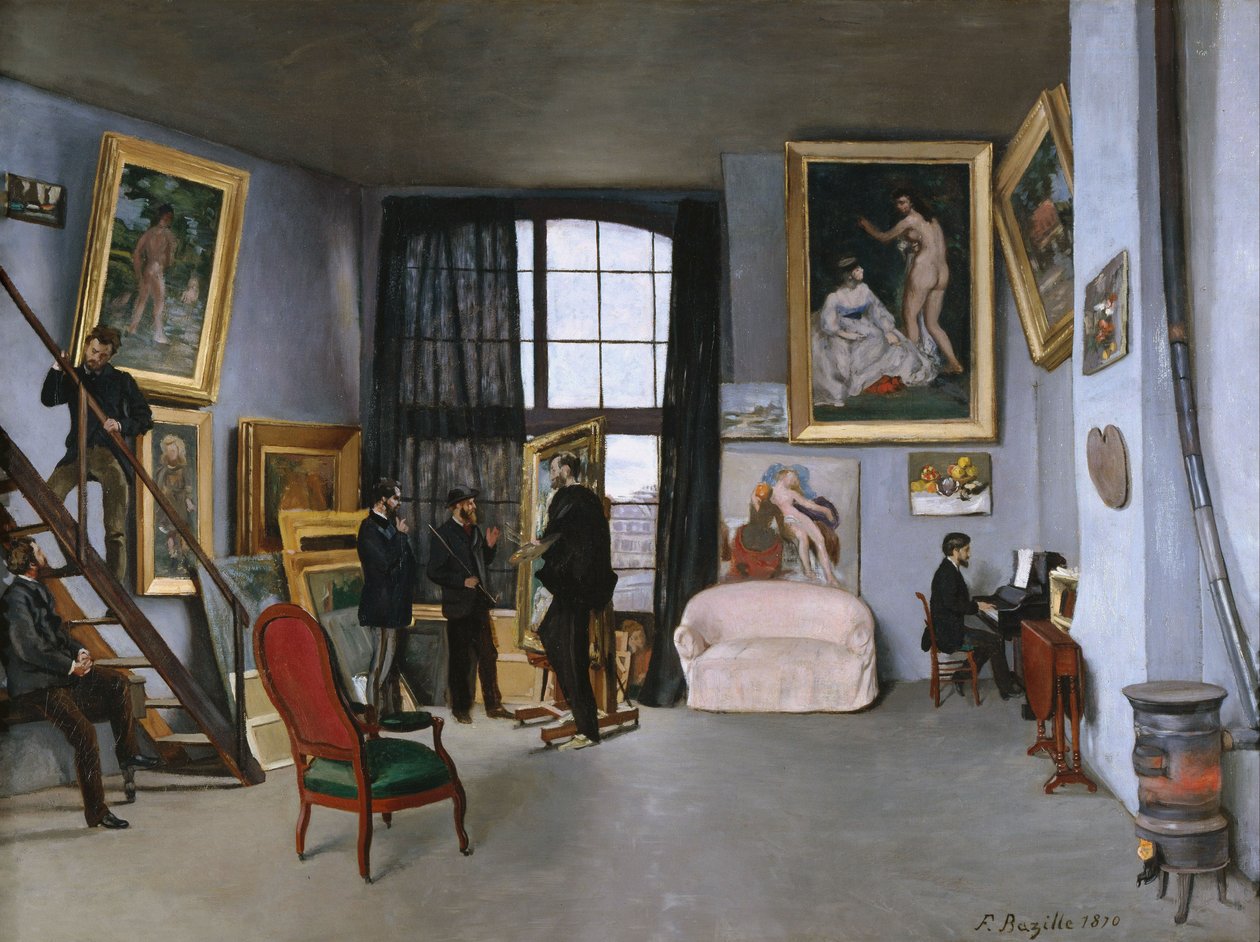 Lo studio di Bazille da Frédéric Bazille