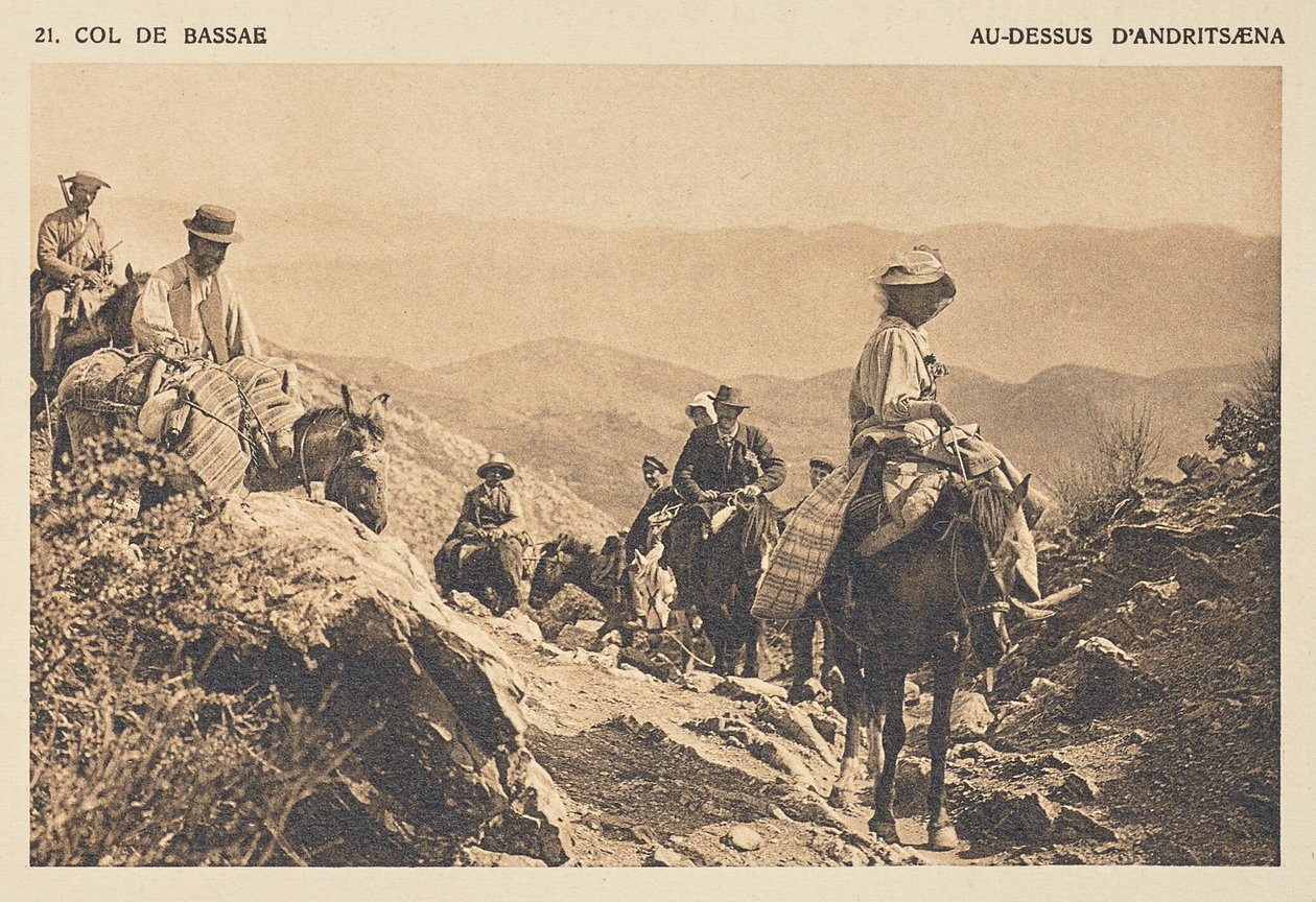 Passo di Bassæ. Sopra Andritsæna da Frédéric Boissonnas