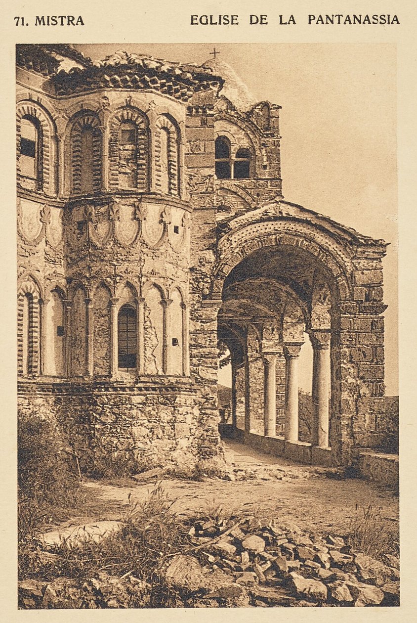 Mistra. Eglise de la Pantanassia da Frédéric Boissonnas
