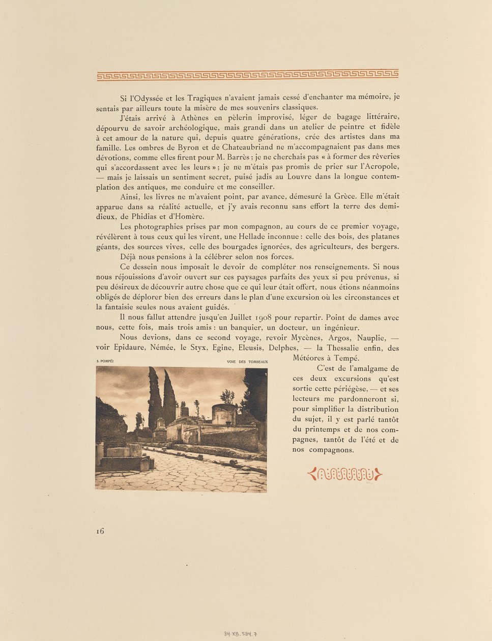 Pompei. Percorso delle tombe da Frédéric Boissonnas