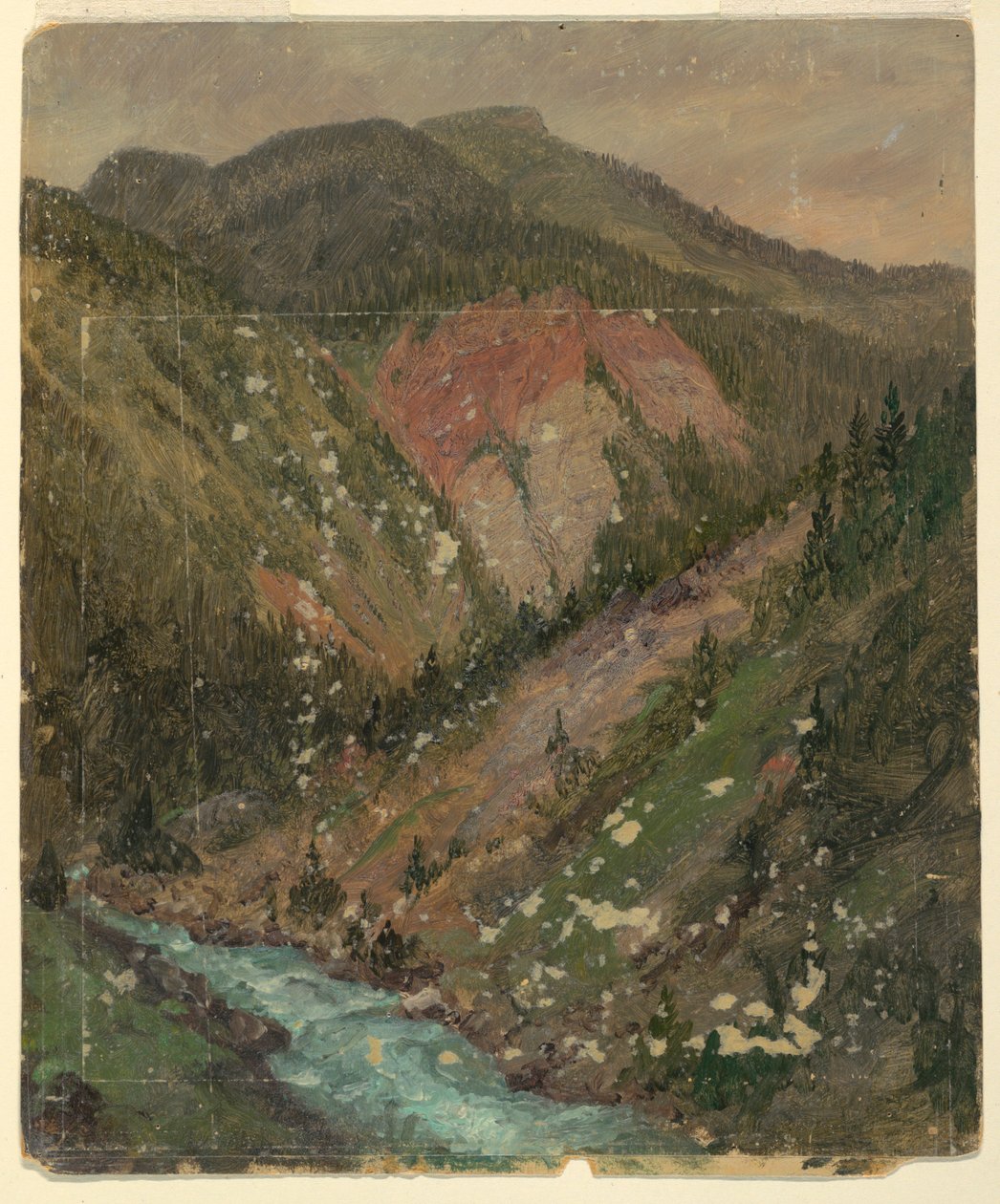 Paesaggio alpino (Baviera o Svizzera) da Frederic Edwin Church