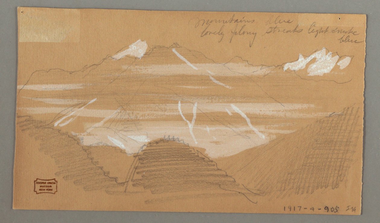 Due case, roccia da Frederic Edwin Church