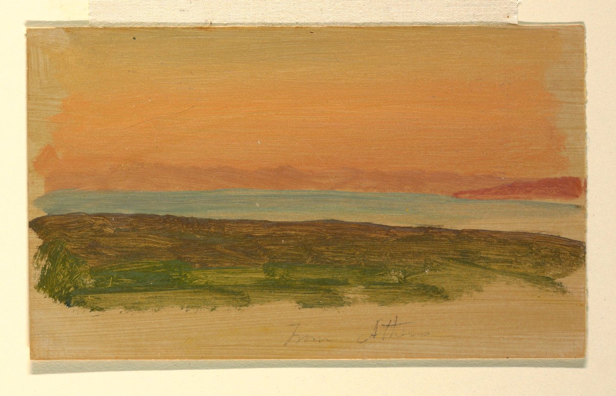 Atene, vista dal mare da Frederic Edwin Church