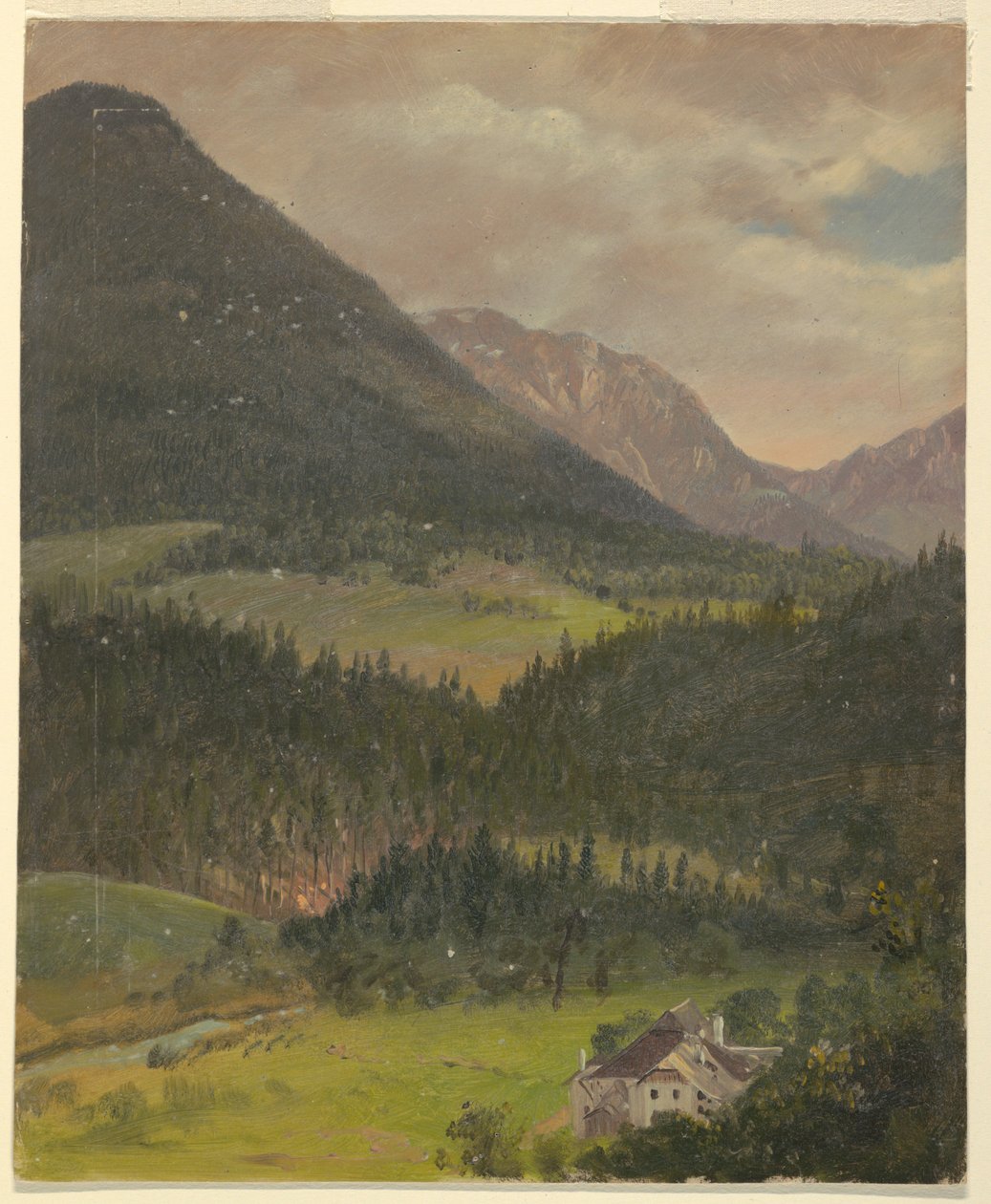 Paesaggio delle Alpi bavaresi da Frederic Edwin Church
