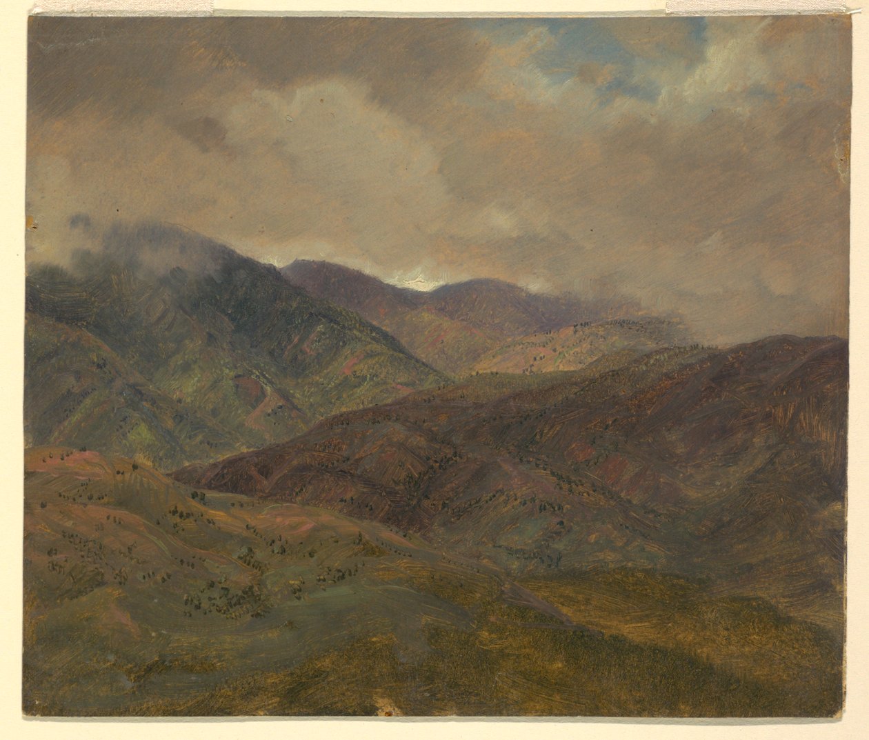 Colline blu e nuvole grigie, Giamaica da Frederic Edwin Church