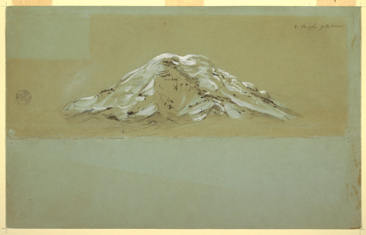 Disegno, Chimborazo, 1857 ca. da Frederic Edwin Church