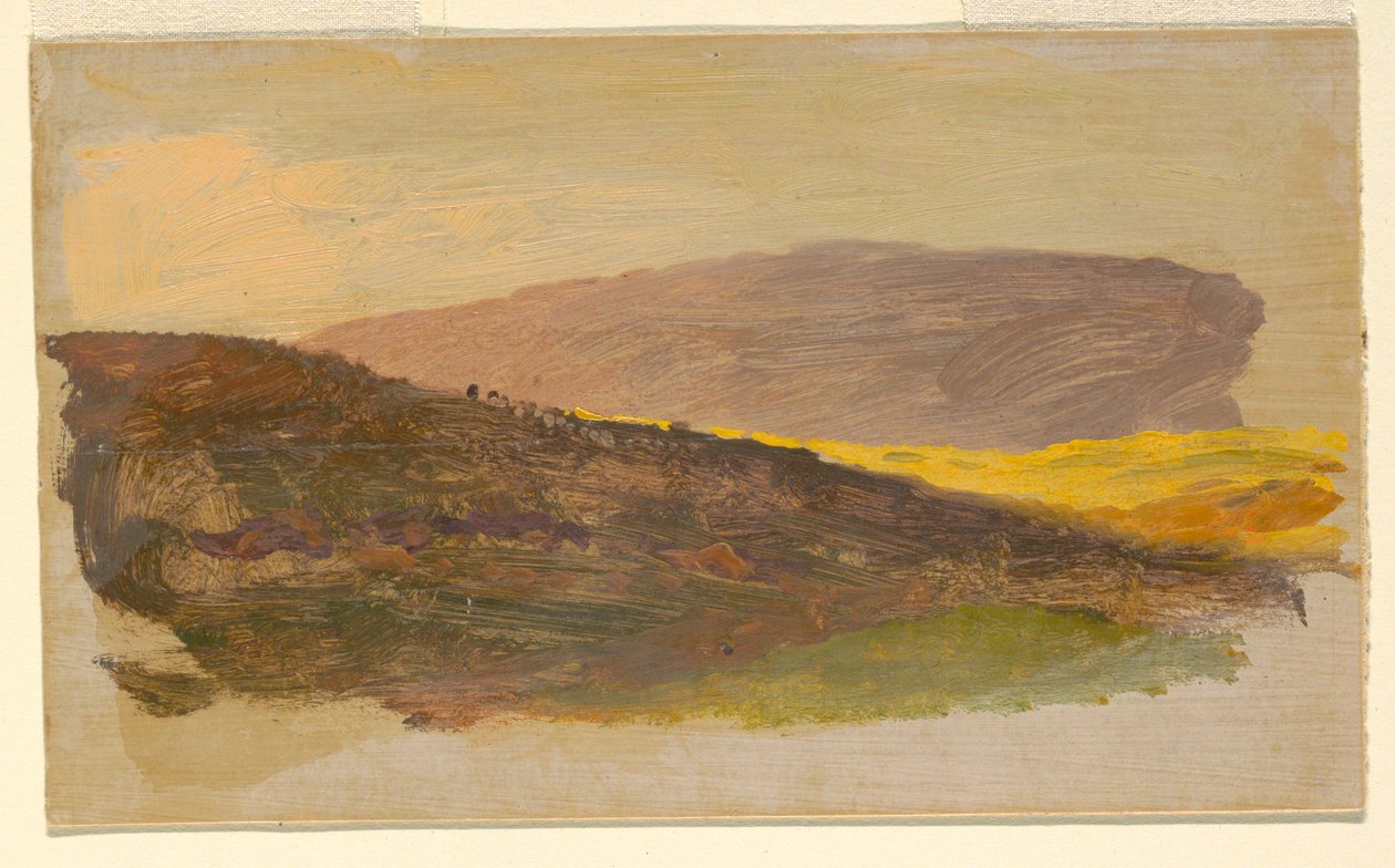 Disegno, collina, 1870-80 da Frederic Edwin Church