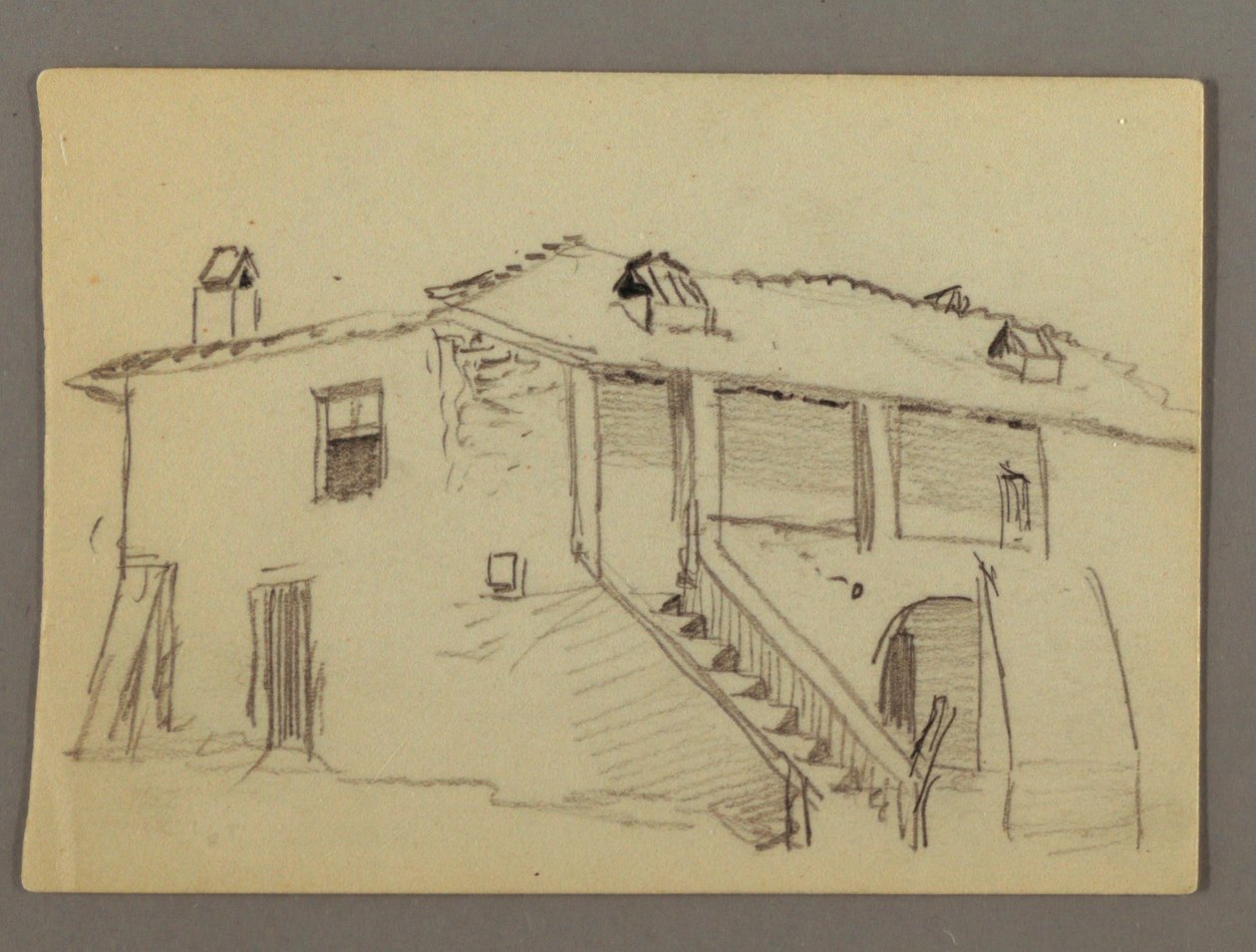 Disegno, Casa, forse 1868-69 da Frederic Edwin Church