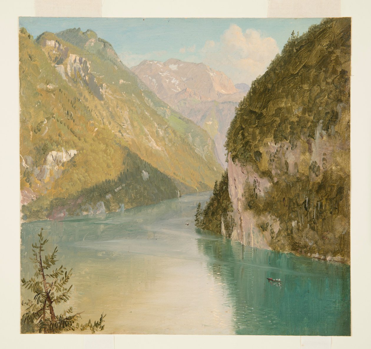 Disegno, Königssee, Baviera, luglio 1868 da Frederic Edwin Church