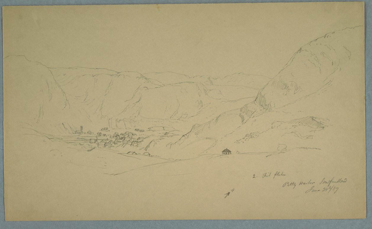 Disegno, porto di Petty, 24 giugno 1859 da Frederic Edwin Church