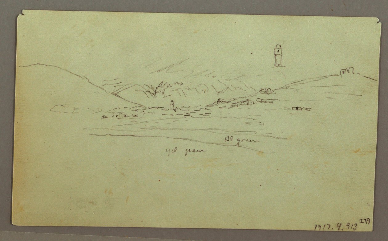 Disegno, rovine, 27 aprile 1868 da Frederic Edwin Church