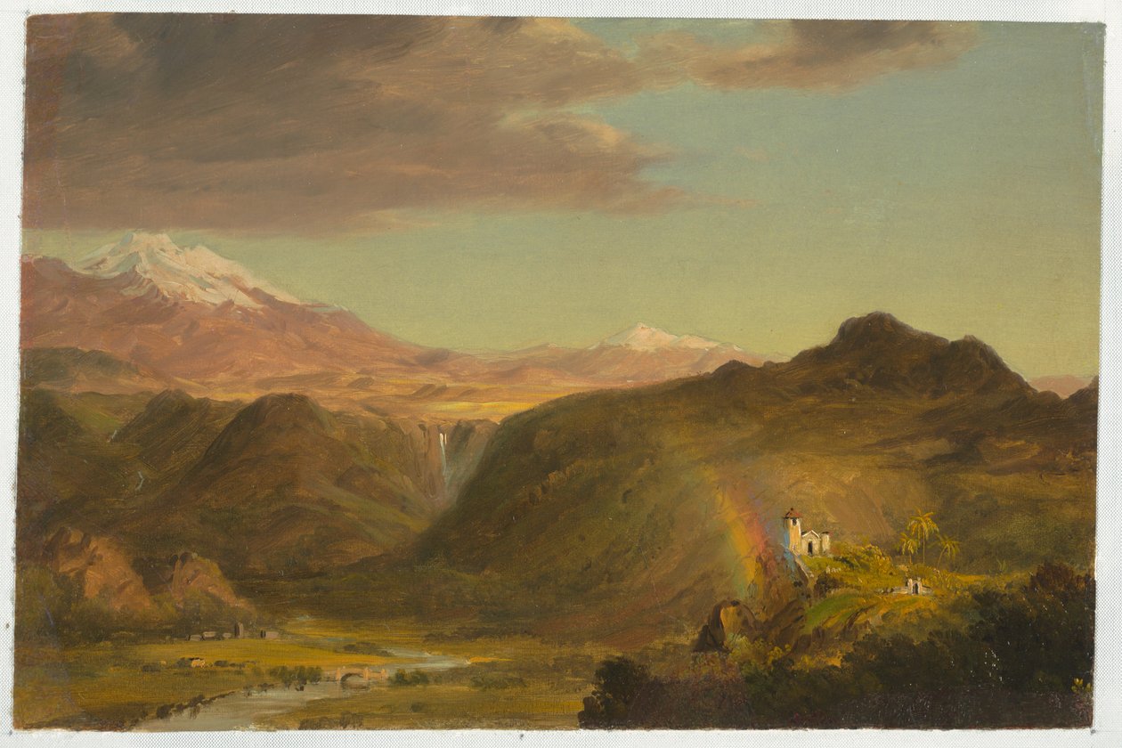 Disegno, Paesaggio sudamericano, 1854 da Frederic Edwin Church