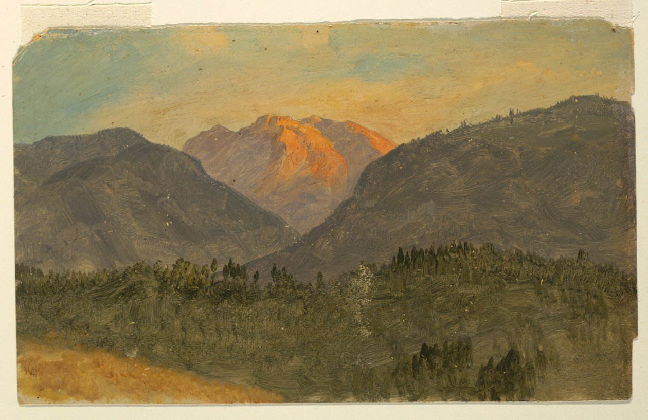 Disegno, Untesberg, vicino a Berchtesgaden, Baviera, 1868 da Frederic Edwin Church