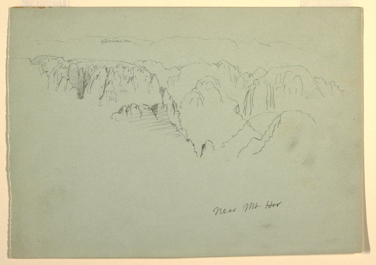 Montagna, Wady el-Arabah, 23 febbraio 1868 da Frederic Edwin Church