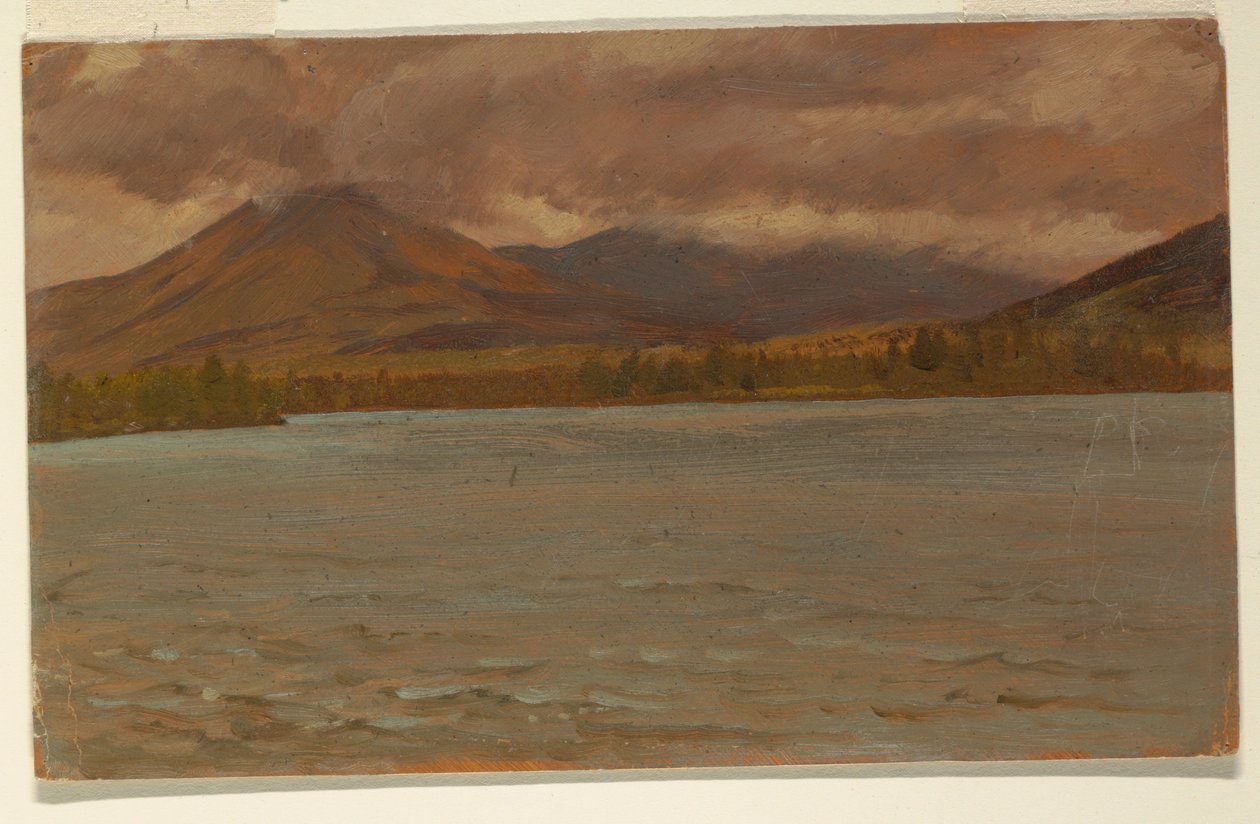 Monte Katahdin dal Lago Katahdin da Frederic Edwin Church