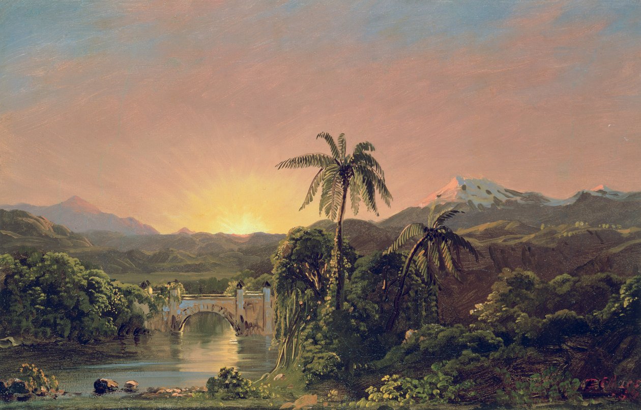 Tramonto in Ecuador da Frederic Edwin Church