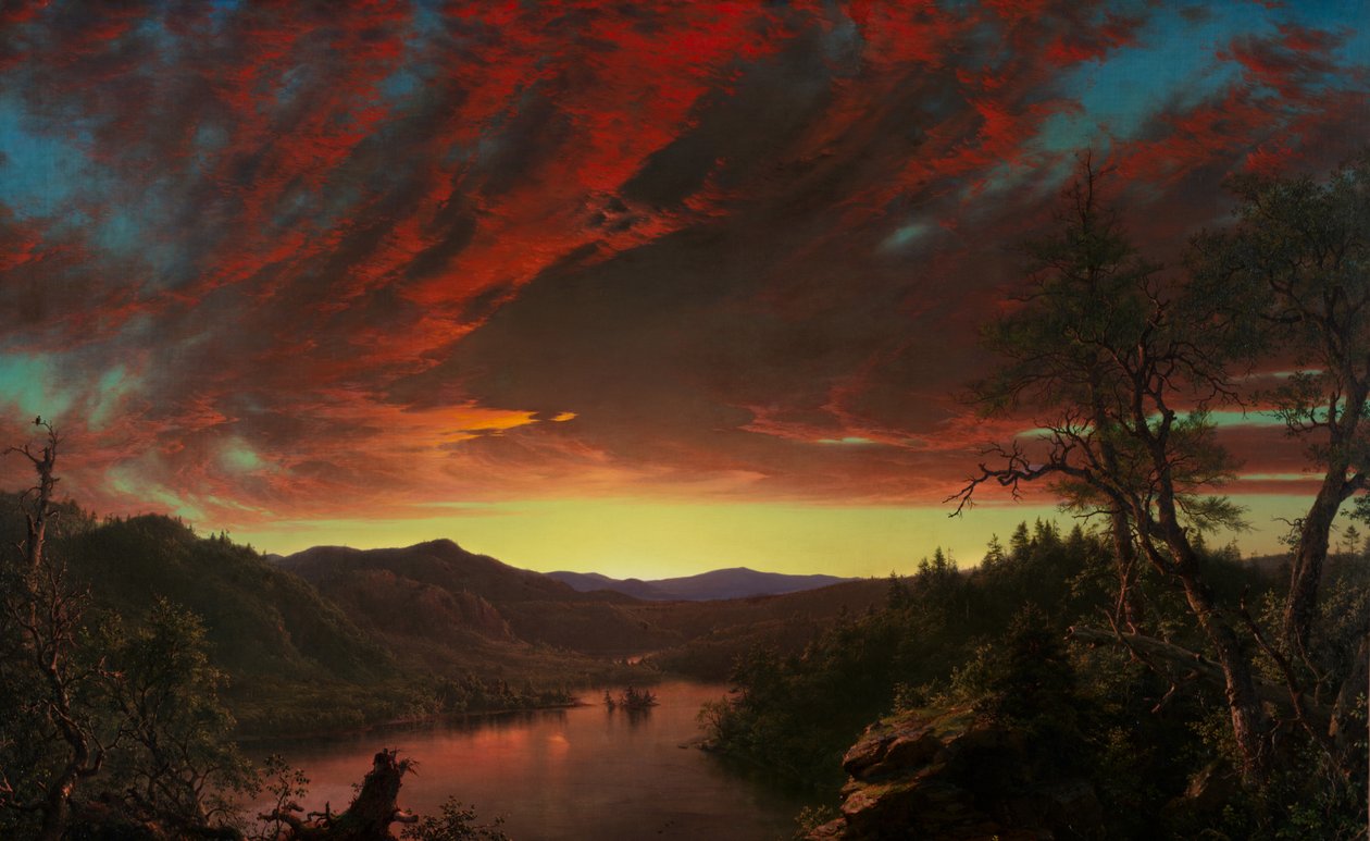 Crepuscolo nella natura selvaggia, 1860 da Frederic Edwin Church