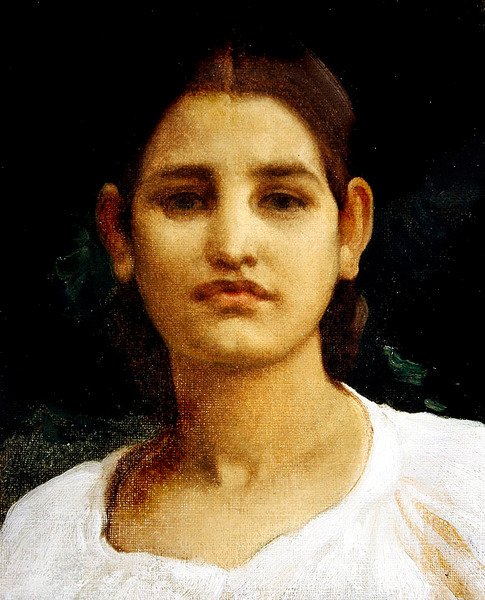 Testa di ragazza da Frederic Leighton