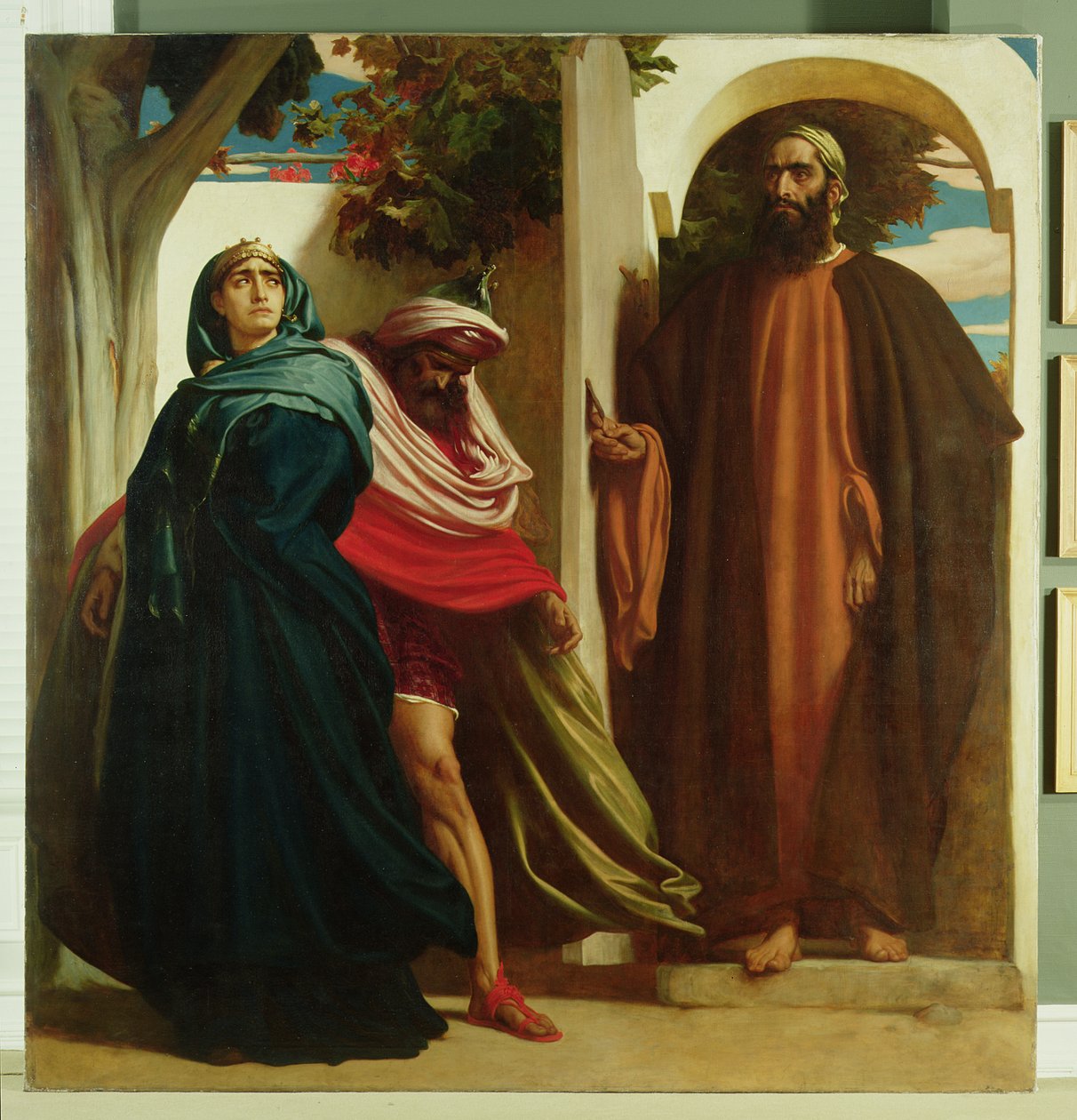 Jezebel e Ahab incontrano Elia, c.1862-3 da Frederic Leighton