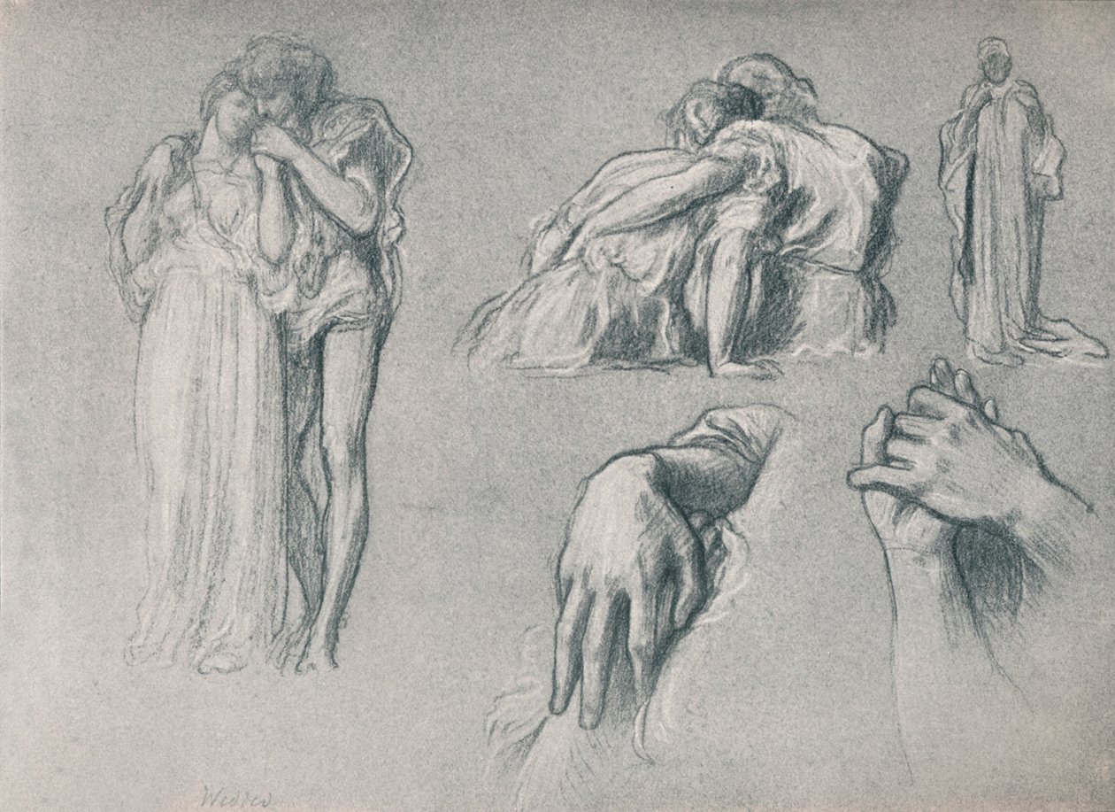 Studi per Wedded, 1882, 1897 da Frederic Leighton