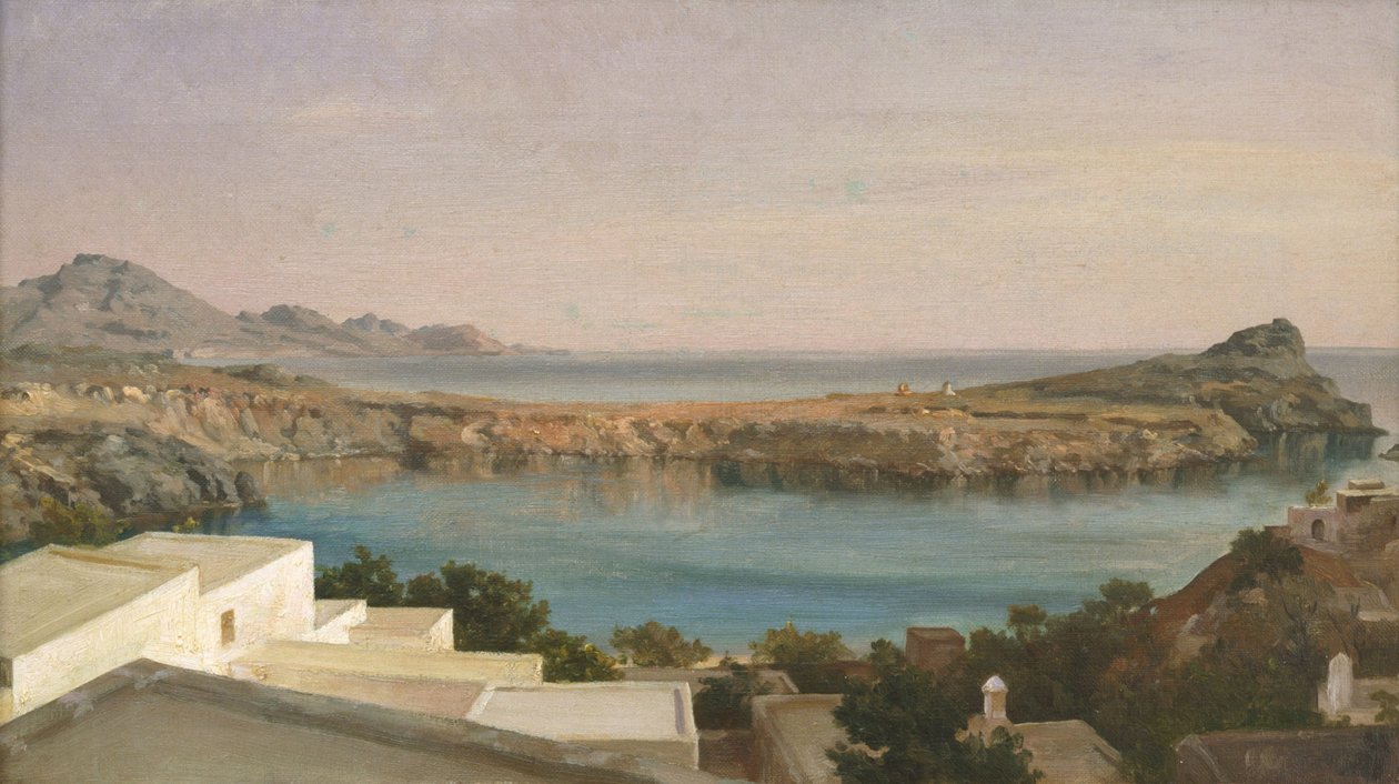 Lindos, Rodi, ca 1860-1870 da Frederic Leighton 1st Baron Leighton