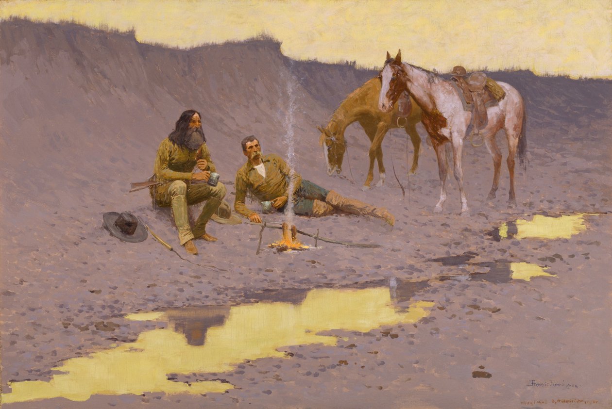 Un nuovo anno sul Cimarron da Frederic Remington