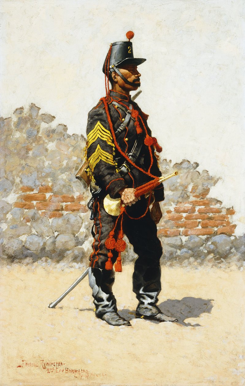 Trombettiere della Cavalleria, 1889 da Frederic Remington