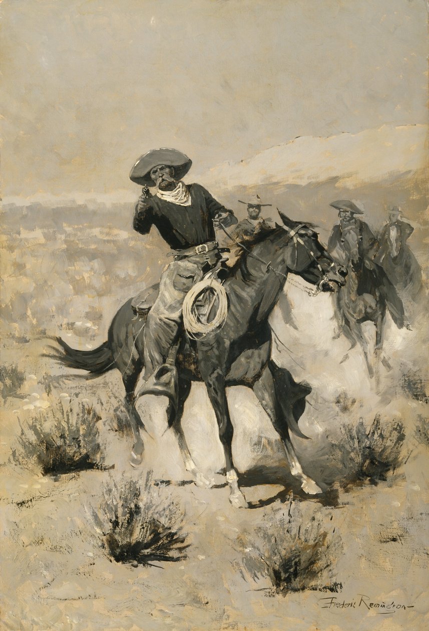 Giorni nella prateria (mani in alto) c.1902 da Frederic Remington