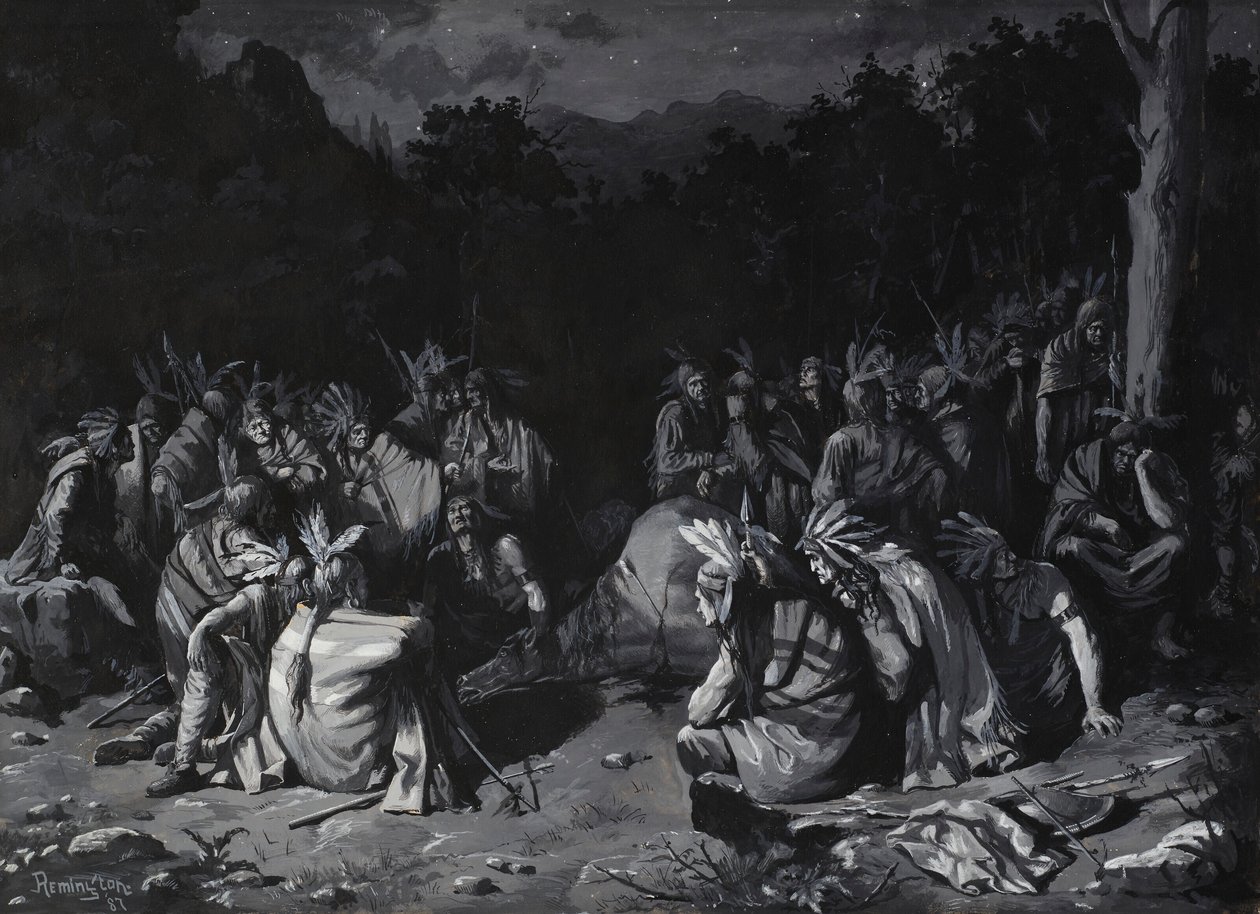 Raduno indiano da Frederic Remington