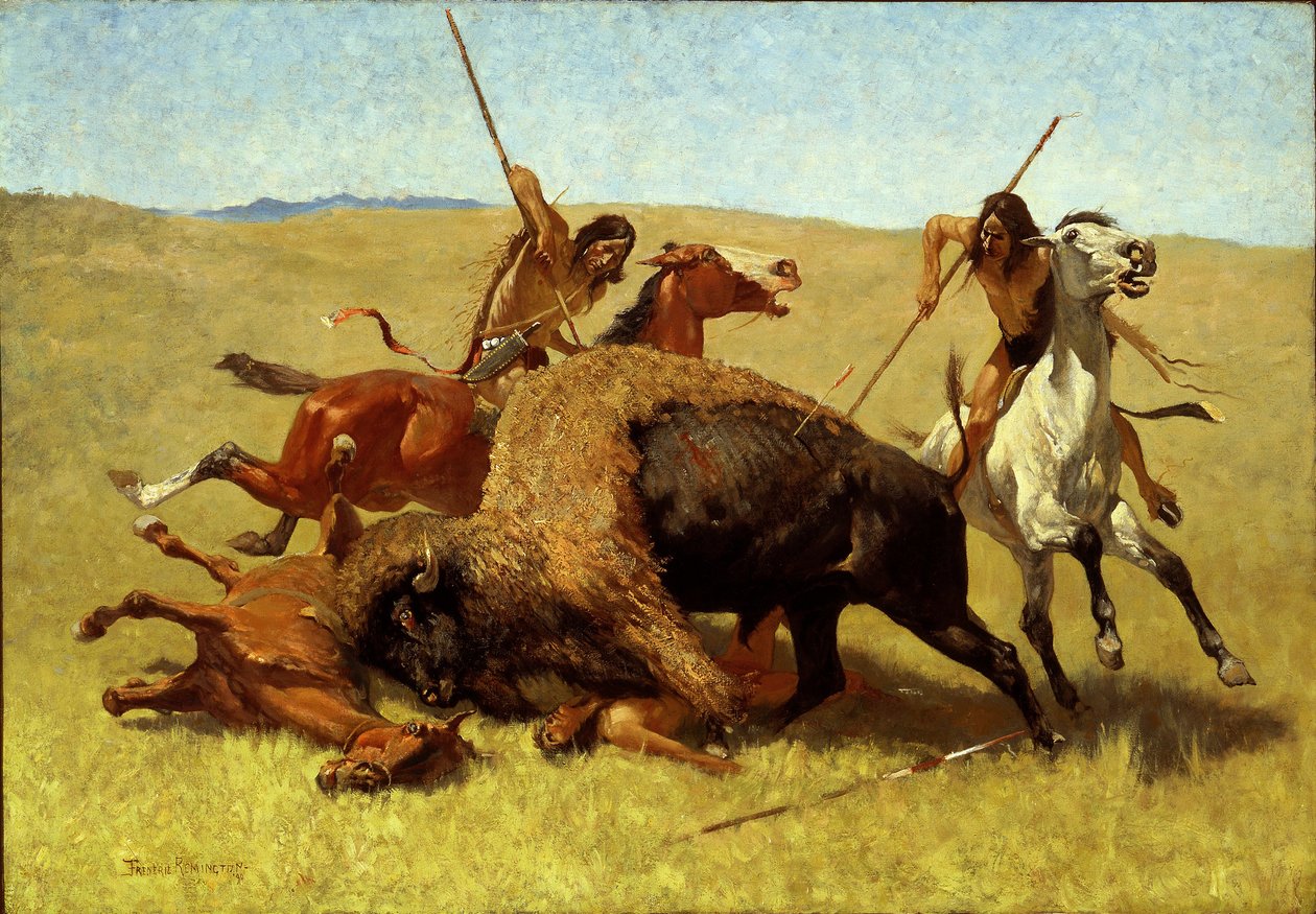 La caccia al bufalo da Frederic Remington