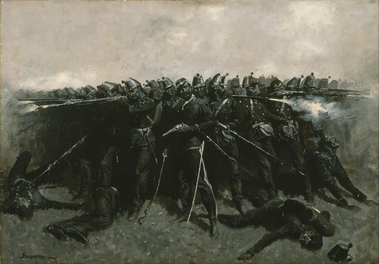 Il quadrato della fanteria da Frederic Remington