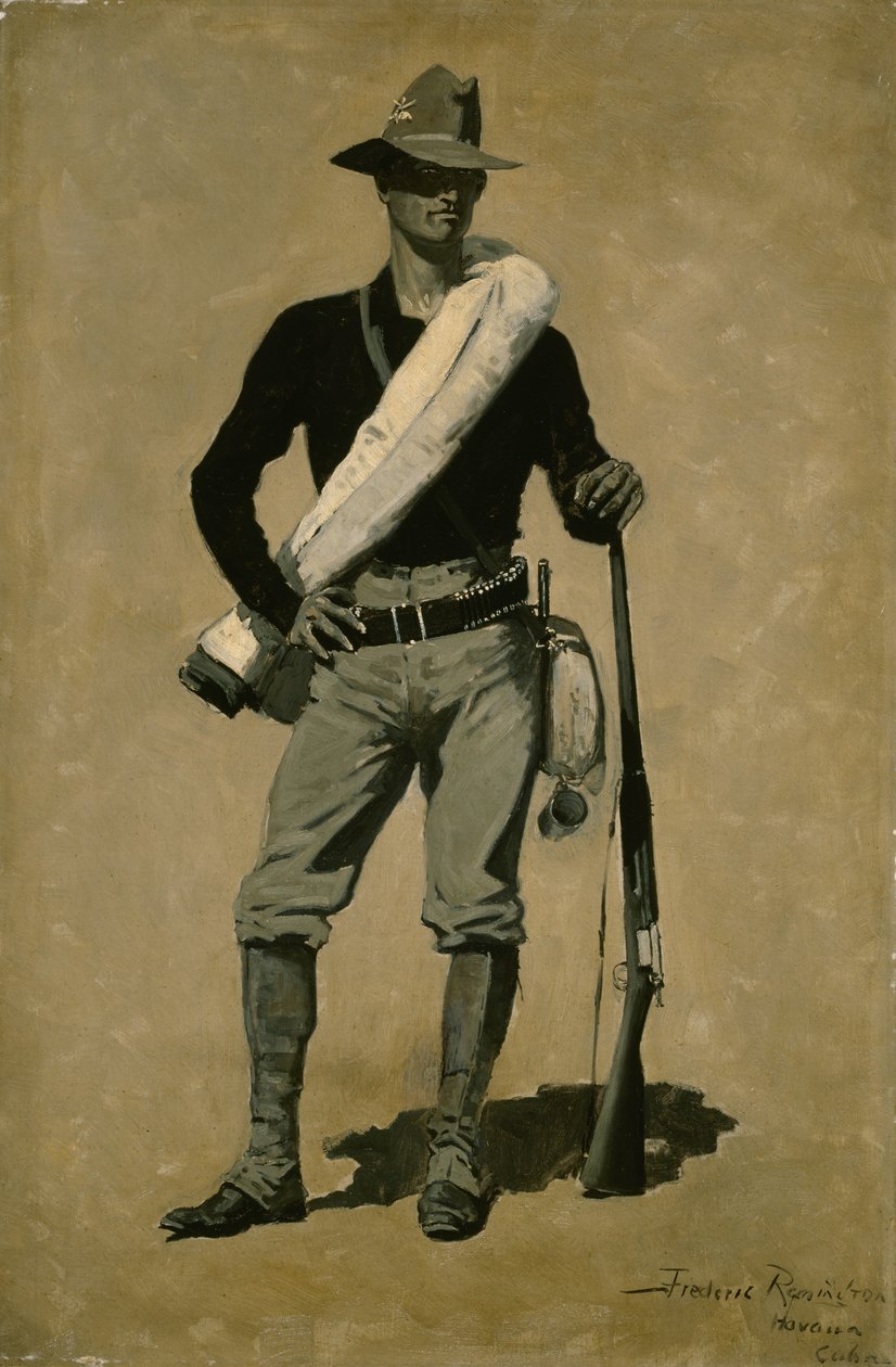 U. Soldato statunitense, guerra ispano-americana da Frederic Remington