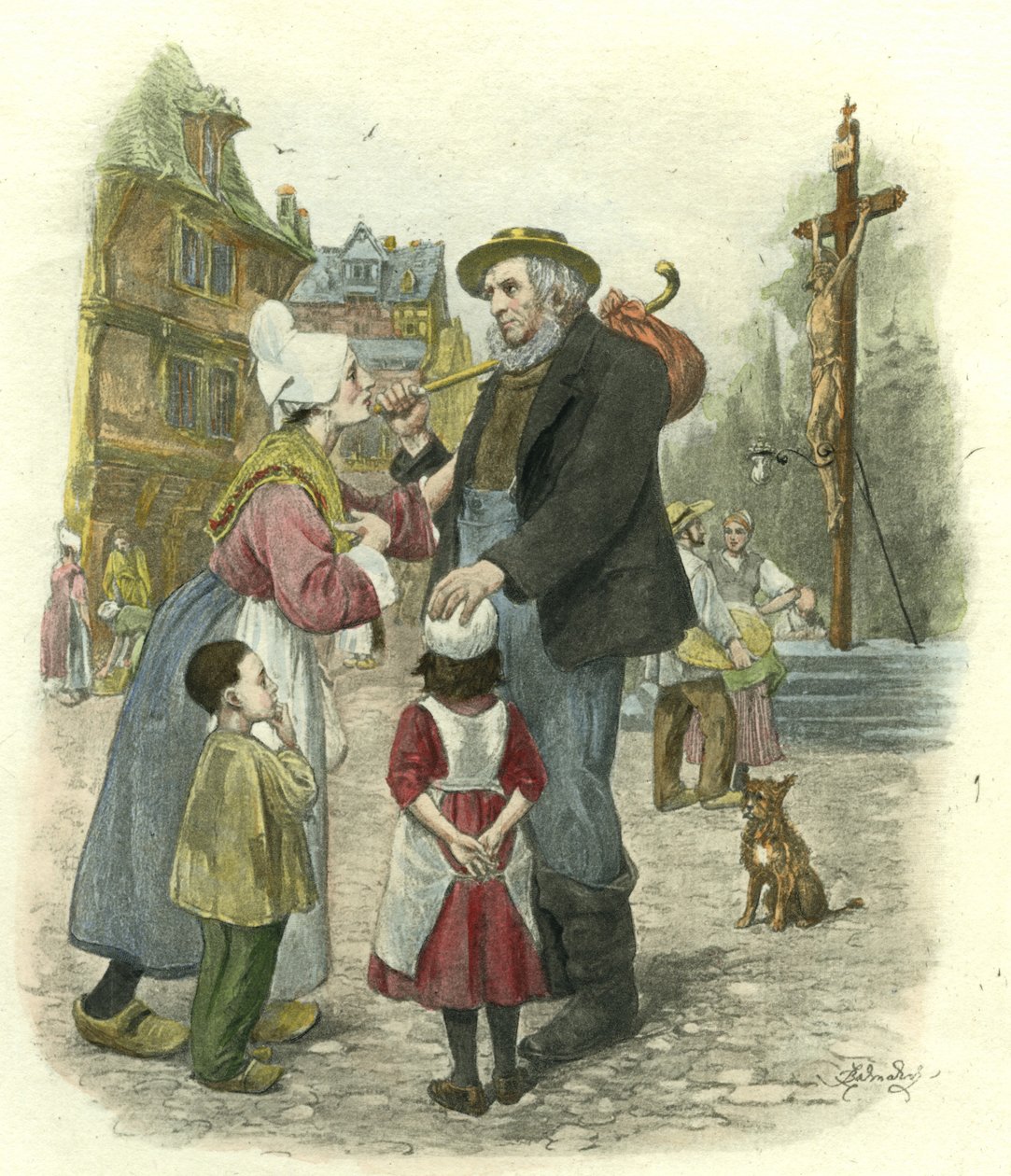 David Copperfield - Mr. Peggotty, Il Vagabondo da Frederick Barnard