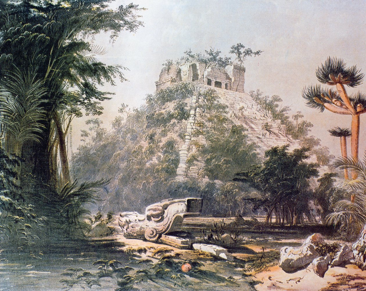 Veduta di El Castillo, 1844 da Frederick Catherwood