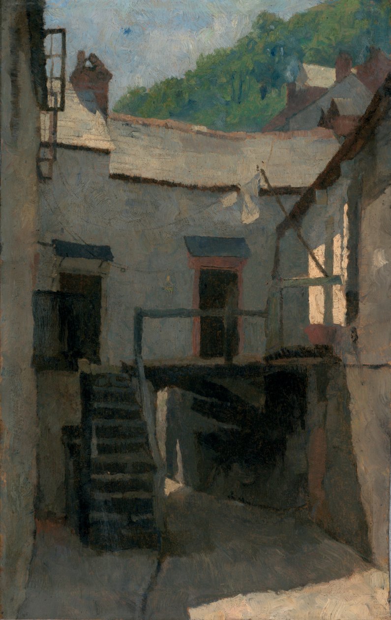 Scena di strada, Cornovaglia da Frederick Cayley Robinson
