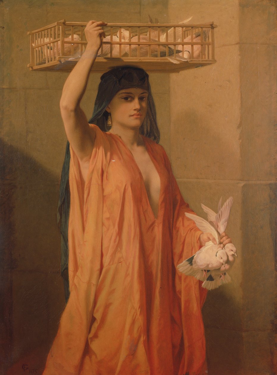 Un venditore di colombe da Frederick Goodall