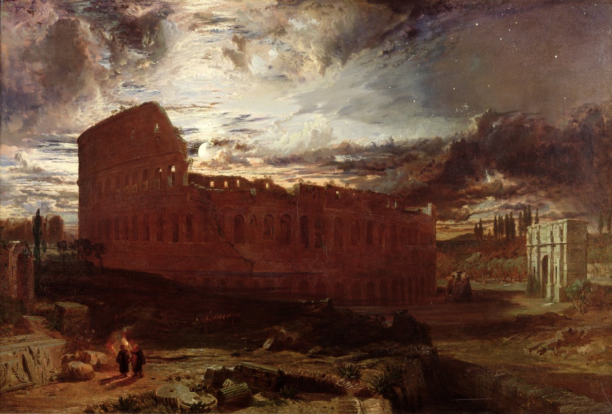 Il Colosseo, Roma, 1860 da Frederick Lee Bridell