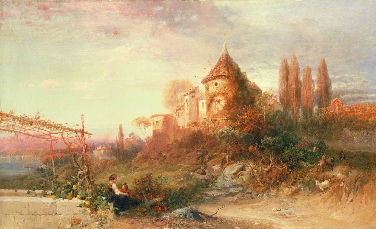 Vigneti a Merano, Tirolo da Frederick Lee Bridell