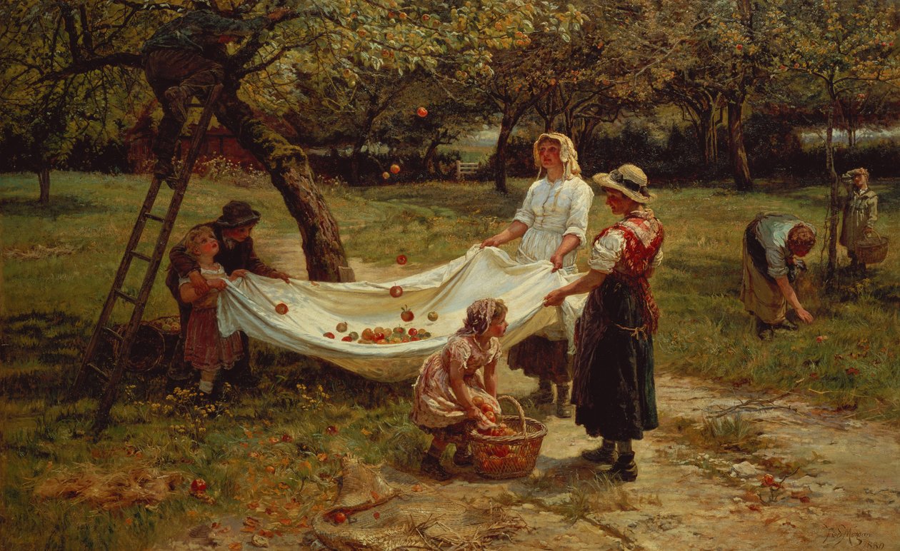 I raccoglitori di mele, 1880 da Frederick Morgan