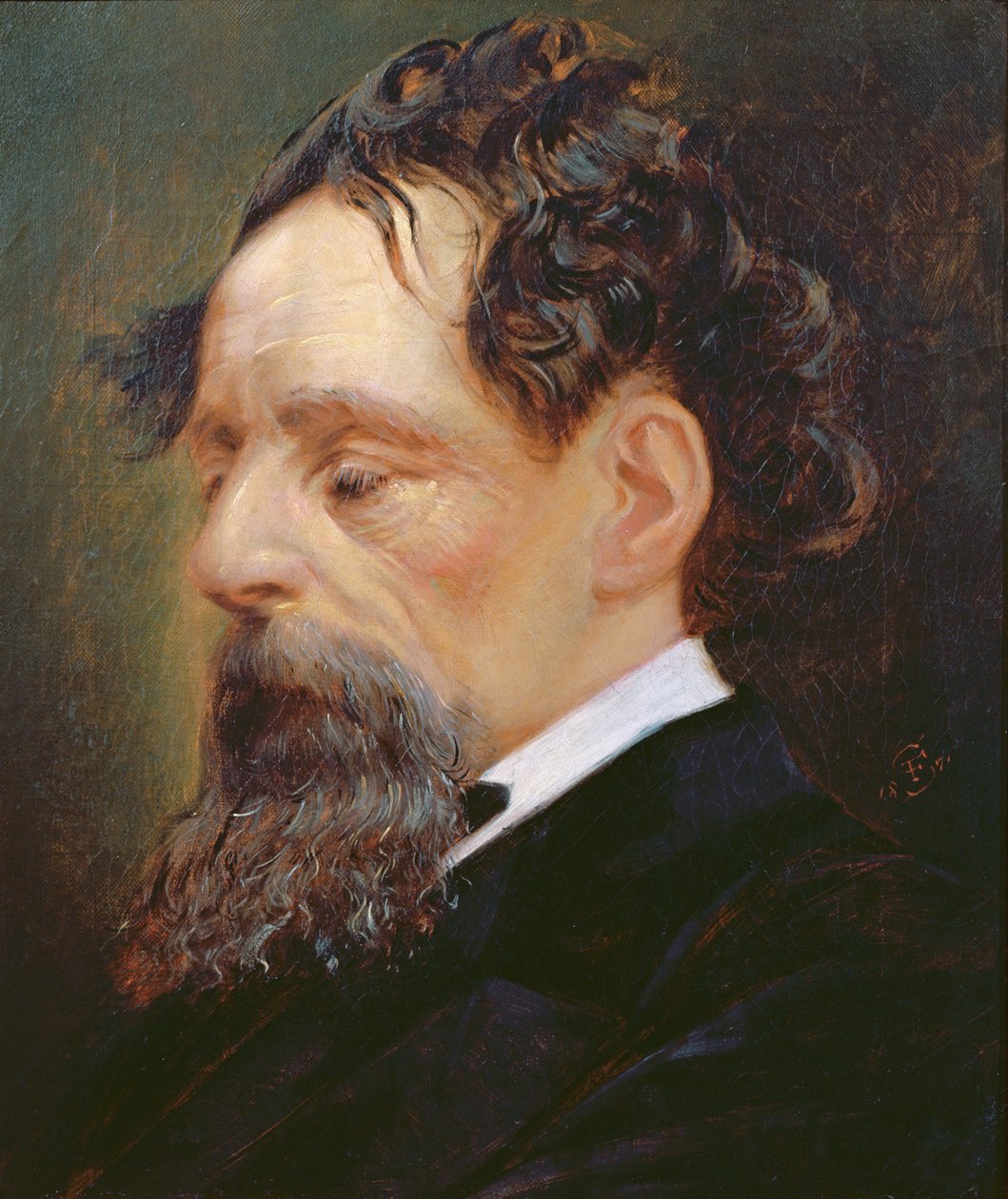 Ritratto di Charles Dickens (1812-70) 1871 da Frederick Sargent