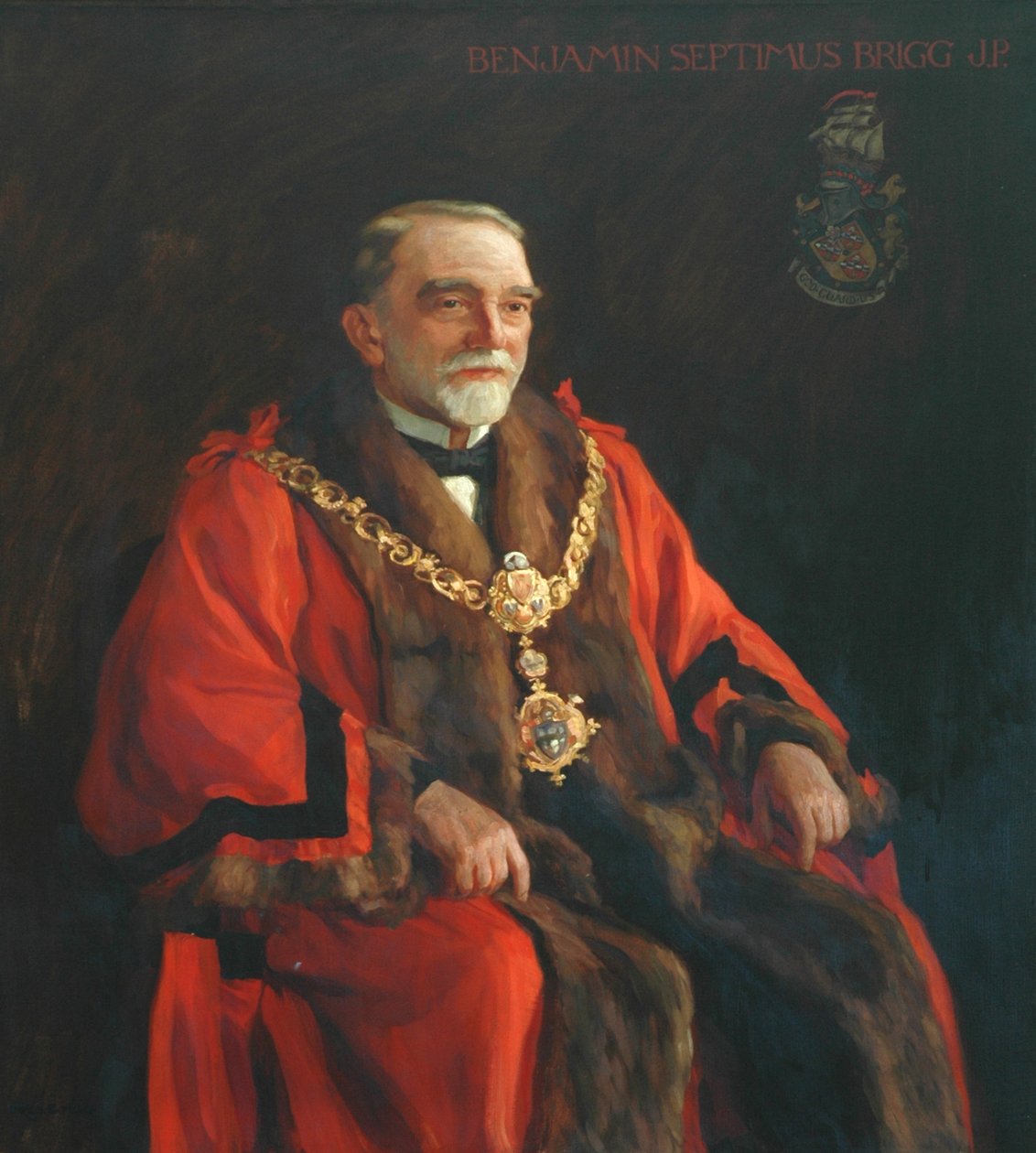Benjamin Septimus Brigg, primo sindaco di Keighley da Frederick Stead