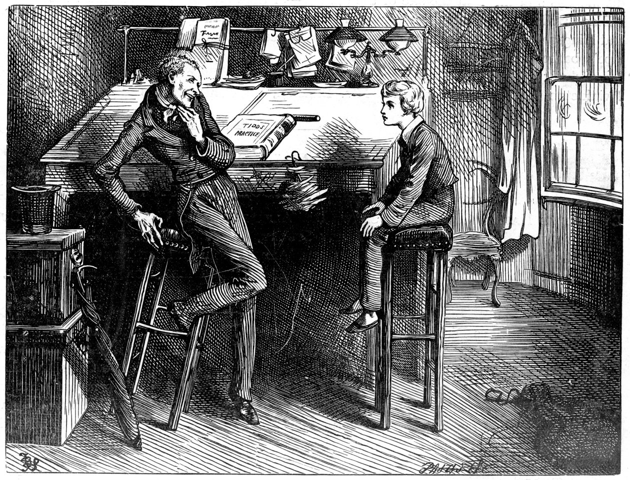 David Copperfield e Uriah Heep, 1912 da Frederick Barnard